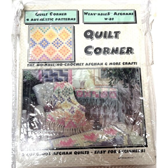 Quilt Corner Weavables Afghans W-B1 Authentic Patterns Craft Kit - Picture 1 of 9